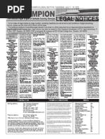 The Champion Legal Ads: 07-07-22 | PDF | Lawsuit | Pro Se Legal ...