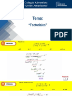 Problemas - Factoriales - 5to Sec - SR