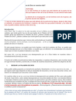 PREDICACION Que Es Lo Que Causa La Palabra de Dios en Nuestra Vida