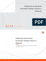 Publicación de Anuncios. Formación Titulada Virtual