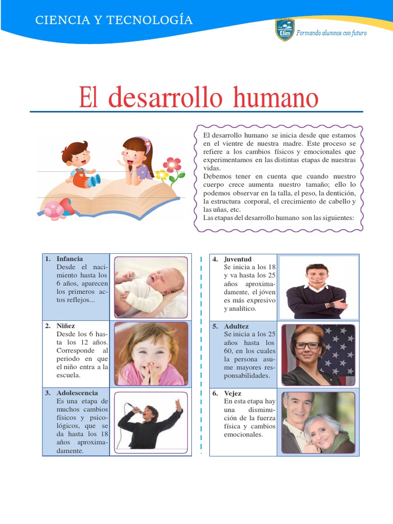 El Crecimiento y Desarrollo Humano | PDF | Adolescencia | Adultos