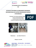Estudio de opciones de saneamiento mejorado en 4 comunidades rurales de Nicaragua