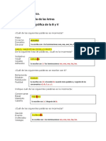 Actividad Práctica de La Regla Ortográfica de La B y V .