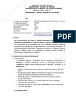 SÍLABO - Matematica Aplicada A Las Ciencias Sociales y Huamanas