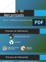 Clasificacion de Procesos de Fabricacion PDF