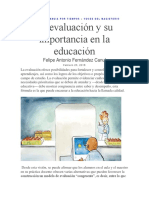 La evaluación y su importancia en la educación (fernandez, f)