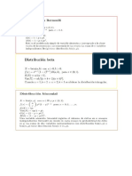 Formulas de Distribucion Probabilidad