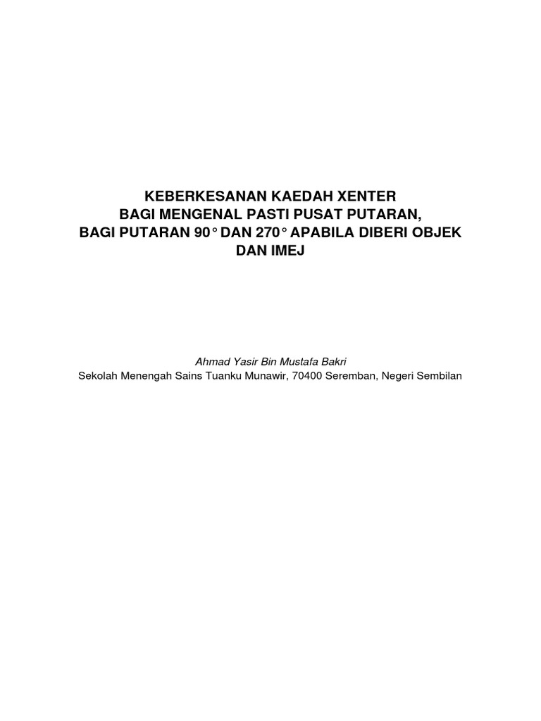 Contoh Contoh Kajian Tindakan | PDF