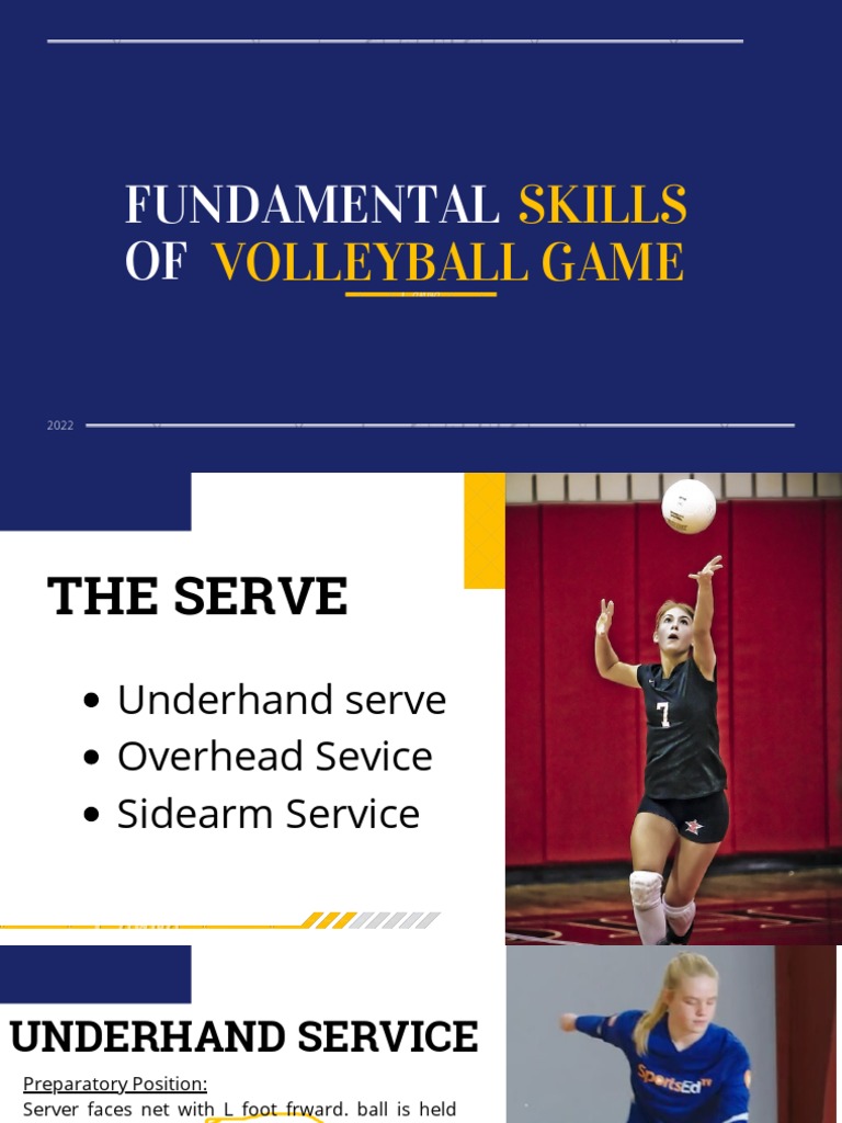 Fundamental Skills Volleyball Pdf Sports