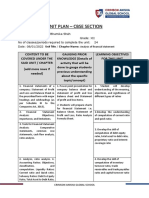 Unit Plan - Cbse Section: Unit Title / Chapter Name: Analysis of Financial Statement