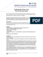 Exploring The Water Cycle - Teacher Demonstration