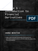 Introduction To Financial Derivatives