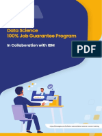 Data Science 100% Job Guarantee Program: in Collaboration With IBM