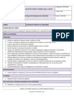 Manual de Funciones y Perfil Del Cargo - Auxiliar de Servicio Al Empleado