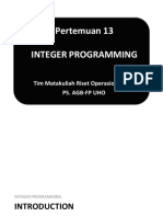 Pert 13 - INTEGER PROGRAMMING (IP)