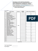 MTS Alkhairaat Daftar Hadir Ujian 2021