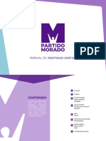 Manual de Identidad Grafica - Partido Morado 2019 Fuentes y Color