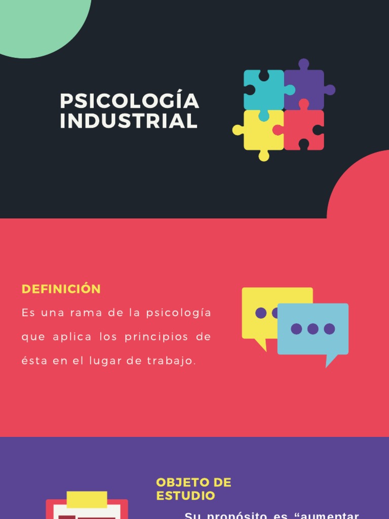 Objetivo de La Psicología Industrial PDF