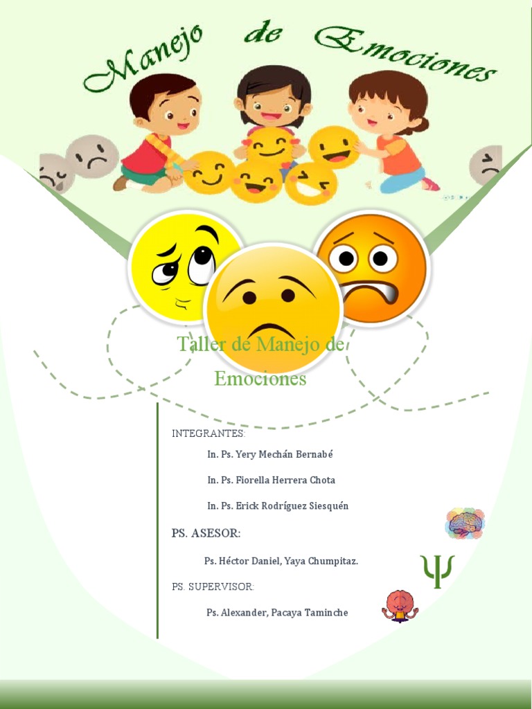 Taller de Manejo de Emociones Infantil | PDF | Las emociones | Aprendizaje