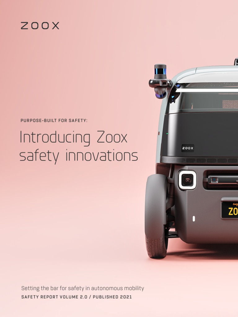 Zoox Safety Report Volume2 2021 PDF Airbag Seat Belt