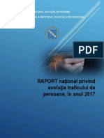 Raport anual privind fenomenul traficului de persoane in 2017