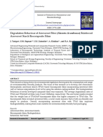 Degradation Behaviour of Arrowroot Fibre (Maranta Arundinacea) Reinforced Arrowroot Starch Biocomposite Films