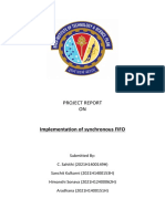 Project Report ON: Implementation of Synchronous FIFO