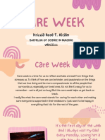 Care Week: Krizzia Rose T. Alcain