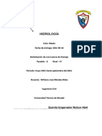 Tarea Hidrologia N°2 Paralelo A - Nelson Abel Quirola Emperador