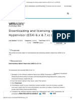 Downloading and Licensing Vsphere Hypervisor
