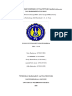 Disusun Untuk Memenuhi Tugas Mata Kuliah Linguistik Konstrantif