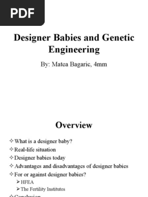 TOK Designer Babies