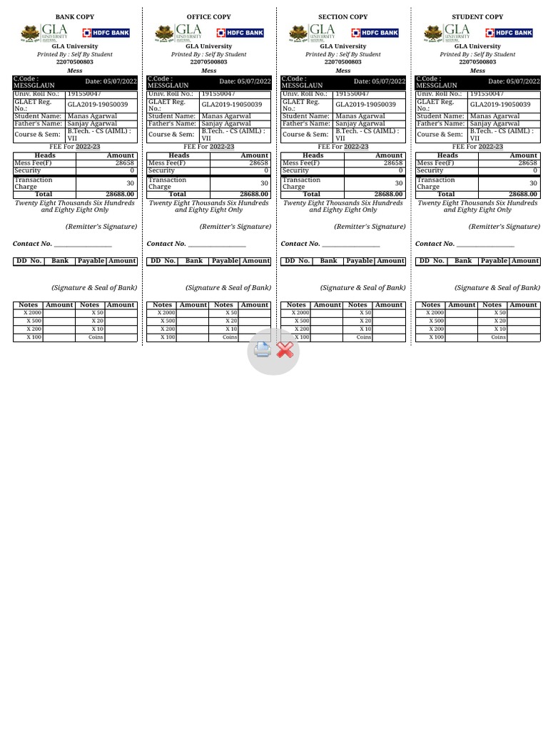 (Remitter's Signature) (Remitter's Signature) (Remitter's Signature