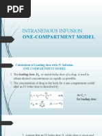 IV Infusion One Compartment Model