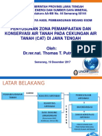 Penyusunan Zona Pemanfaatan Dan Konservasi Air Amblesan Intrusi DLL Inventarisasi