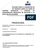 Fraseologia Pista 10R 28L para Controladores Aereos