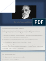 Tema 10 La Fenomenología de Husserl