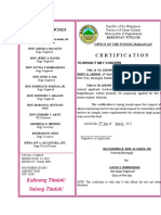 Barangay Certification - Sukelco