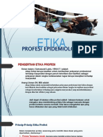 Profesi Epidemiolog.: Etika