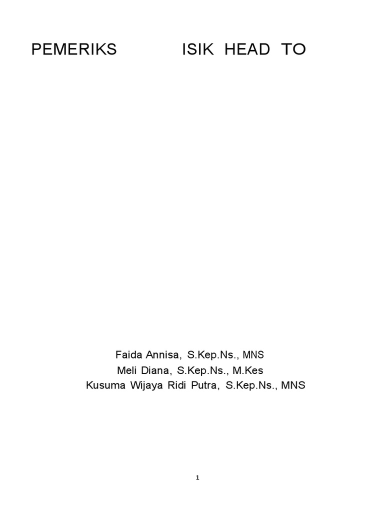 Pemeriksaan Head To Toe Pdf