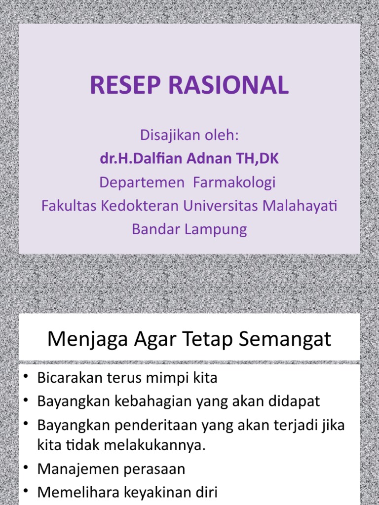 Resep Rasional F | PDF | Sains & Matematika
