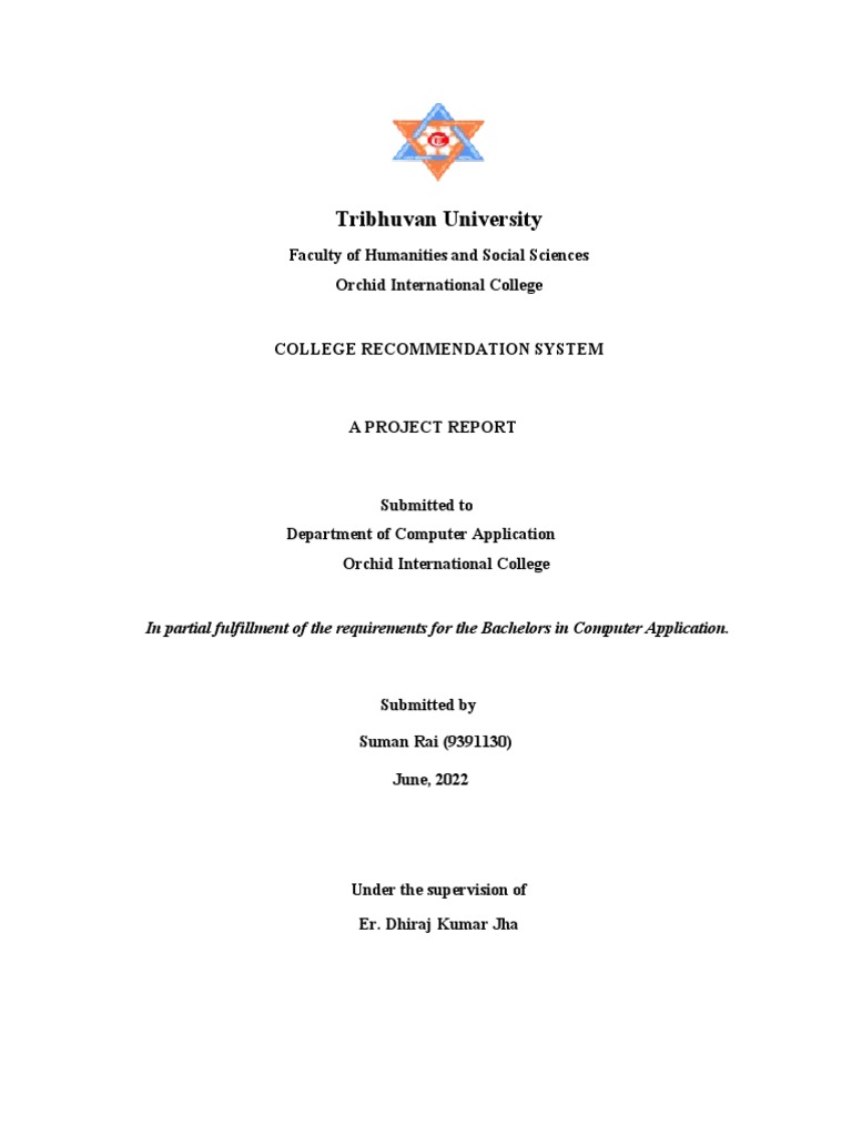 College Recommendation System Project | PDF | Conceptual Model | Agile ...