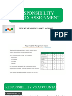 Matunog - Responsibility Assignment Matrix