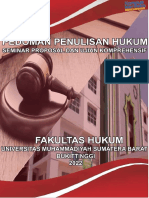 Pedoman Penulisan Hukum FH UMSumbar 2022