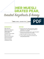 Bircher Muesli With Grated Pear,: Toasted Hazelnuts & Honey