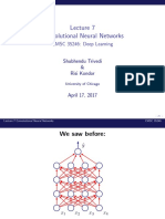 Convolutional Neural Networks: CMSC 35246: Deep Learning