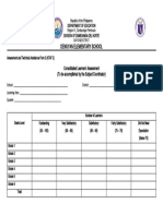 Assessment and Technical Assistance Form 3 ATAF 3 Subject Coor