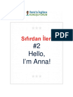Sıfırdan İleri: #2 Hello, I 'M Anna!