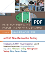 Me367 Non-Destructive Testing Module-1 (As Per Apj Ktu Syllabus)