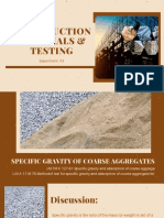 #3 Specific Gravity of Coarse Aggregates